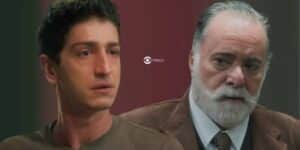 Daniel (Johnny Massaro) e Antônio (Tony Ramos) em Terra e Paixão (Foto: Reprodução / Globo / Montagem TV Foco) Daniel (Johnny Massaro) e Antônio (Tony Ramos) em Terra e Paixão (Foto: Reprodução / Globo / Montagem TV Foco)