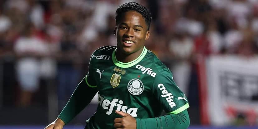 Último gol de Endrick, no clássico contra o São Paulo, no Morumbi (Reprodução: Instagram) Último gol de Endrick, no clássico contra o São Paulo, no Morumbi (Reprodução: Instagram)