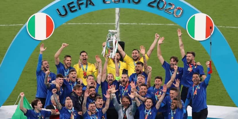 Itália foi a última campeã da Eurocopa (Reprodução: Globo) Itália foi a última campeã da Eurocopa (Reprodução: Globo)