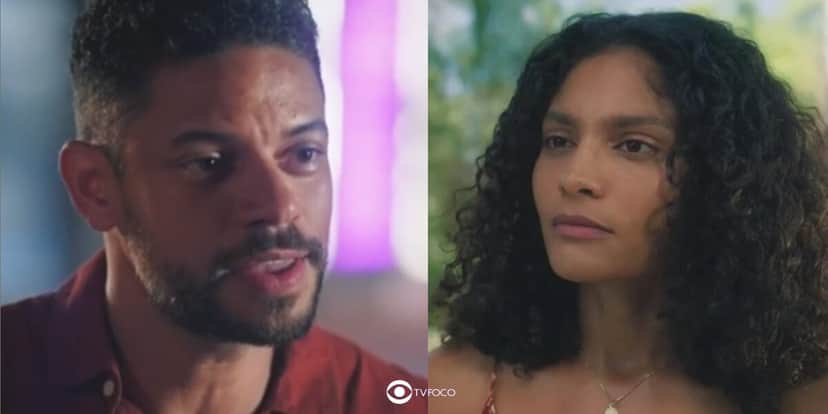 Jonatas e Aline em Terra e Paixão (Foto: Reprodução / Globo / Montagem TV Foco) Jonatas e Aline em Terra e Paixão (Foto: Reprodução / Globo / Montagem TV Foco)