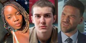 Kate, Rafa e Theo em cenas de Vai na Fé (Foto: Reprodução / Globo / Montagem TV Foco) Kate, Rafa e Theo em cenas de Vai na Fé (Foto: Reprodução / Globo / Montagem TV Foco)