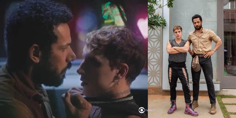Ramiro (Amaury Lorenzo) e Kelvin (Diego Martins) em cenas de Terra e Paixão (Foto: Reprodução / Globo / Montagem TV Foco) Ramiro (Amaury Lorenzo) e Kelvin (Diego Martins) em cenas de Terra e Paixão (Foto: Reprodução / Globo / Montagem TV Foco)