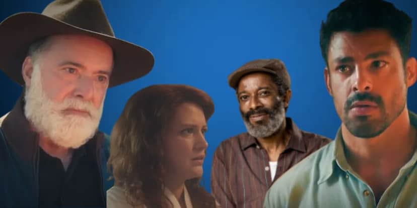 Antônio, Agatha, Gentil e Caio em Terra e Paixão (Foto: Reprodução / Globo) Antônio, Agatha, Gentil e Caio em Terra e Paixão (Foto: Reprodução / Globo)