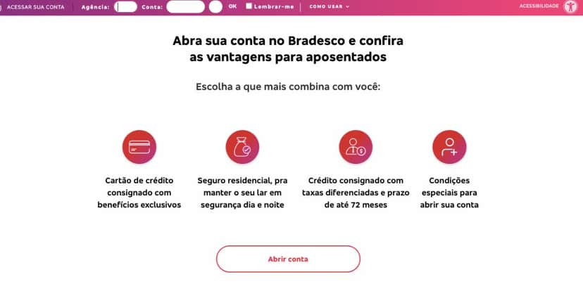 Benefícios para os aposentados e pensionistas do INSS (Foto: Reprodução / Banco Bradesco) Benefícios para os aposentados e pensionistas do INSS (Foto: Reprodução / Banco Bradesco)