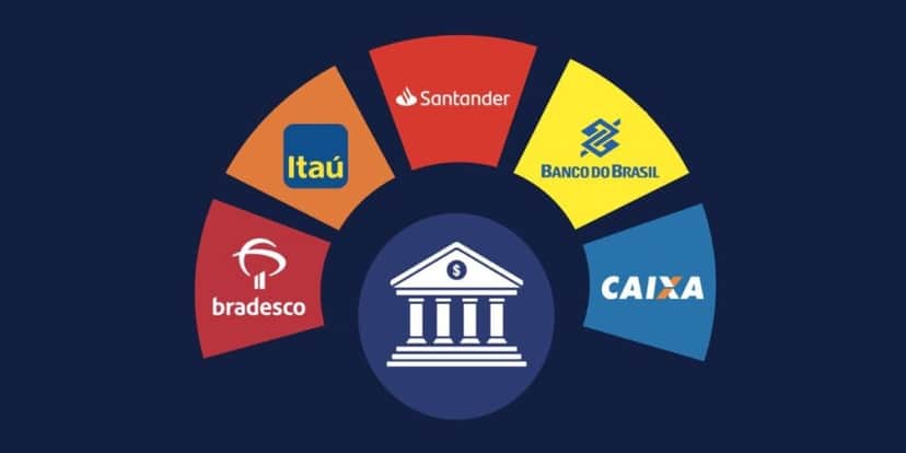 Logo Bradesco, Itaú, Santander, Banco do Brasil e Caixa (Foto: Reprodução / Internet) Logo Bradesco, Itaú, Santander, Banco do Brasil e Caixa (Foto: Reprodução / Internet)