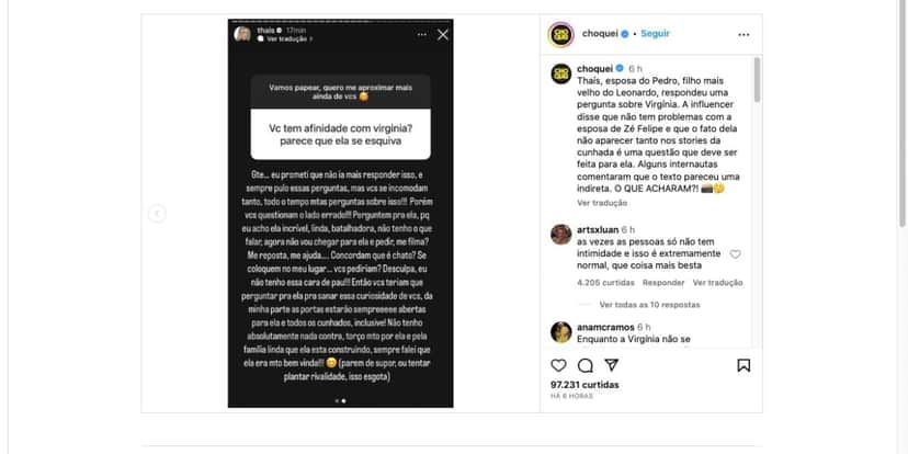 Comunicado de Thais Gebelein (Foto: Reprodução / Instagram) Comunicado de Thais Gebelein (Foto: Reprodução / Instagram)