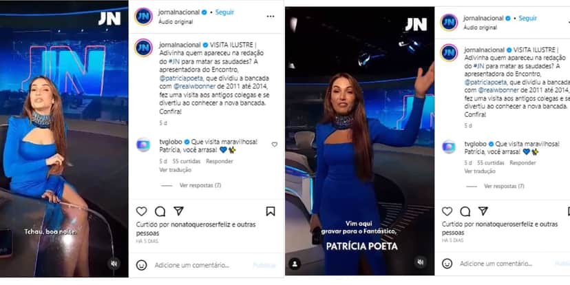 Estrela da Globo deu o que falar com atitude ao vivo no Jornal Nacional Estrela da Globo deu o que falar com atitude ao vivo no Jornal Nacional