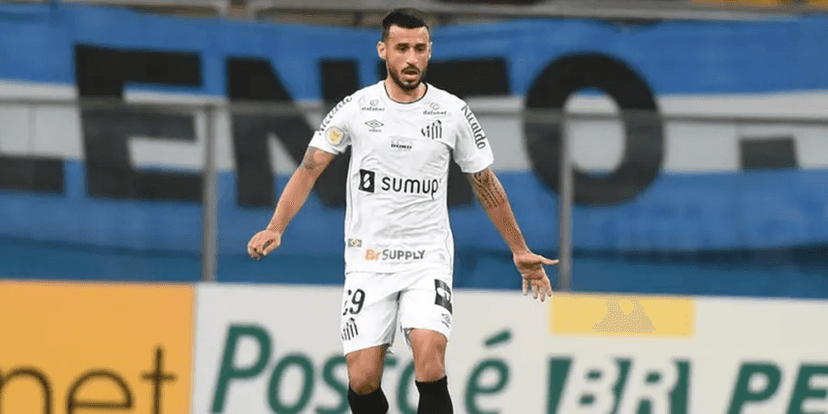 Jogador do Santos Camacho (Foto: Reprodução, Bola Vip) Jogador do Santos Camacho (Foto: Reprodução, Bola Vip)