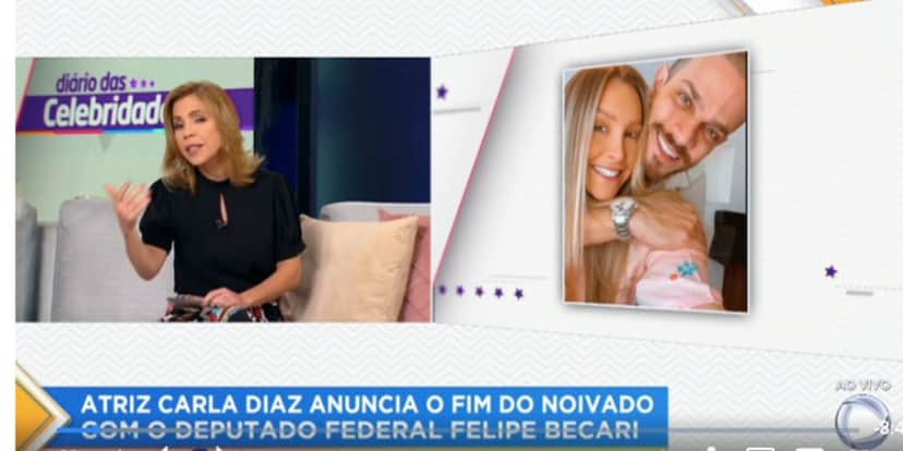 Keila Jimenez expõe separação de Carla Diaz (Foto: Hoje Em Dia da Record) Keila Jimenez expõe separação de Carla Diaz (Foto: Hoje Em Dia da Record)