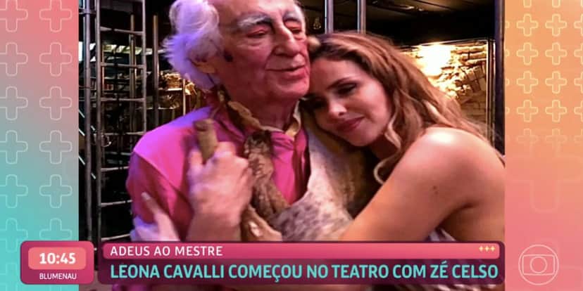 Leona Cavalli e Zé Celso Martinez (Foto: Reprodução / Mais Você da Globo) Leona Cavalli e Zé Celso Martinez (Foto: Reprodução / Mais Você da Globo)