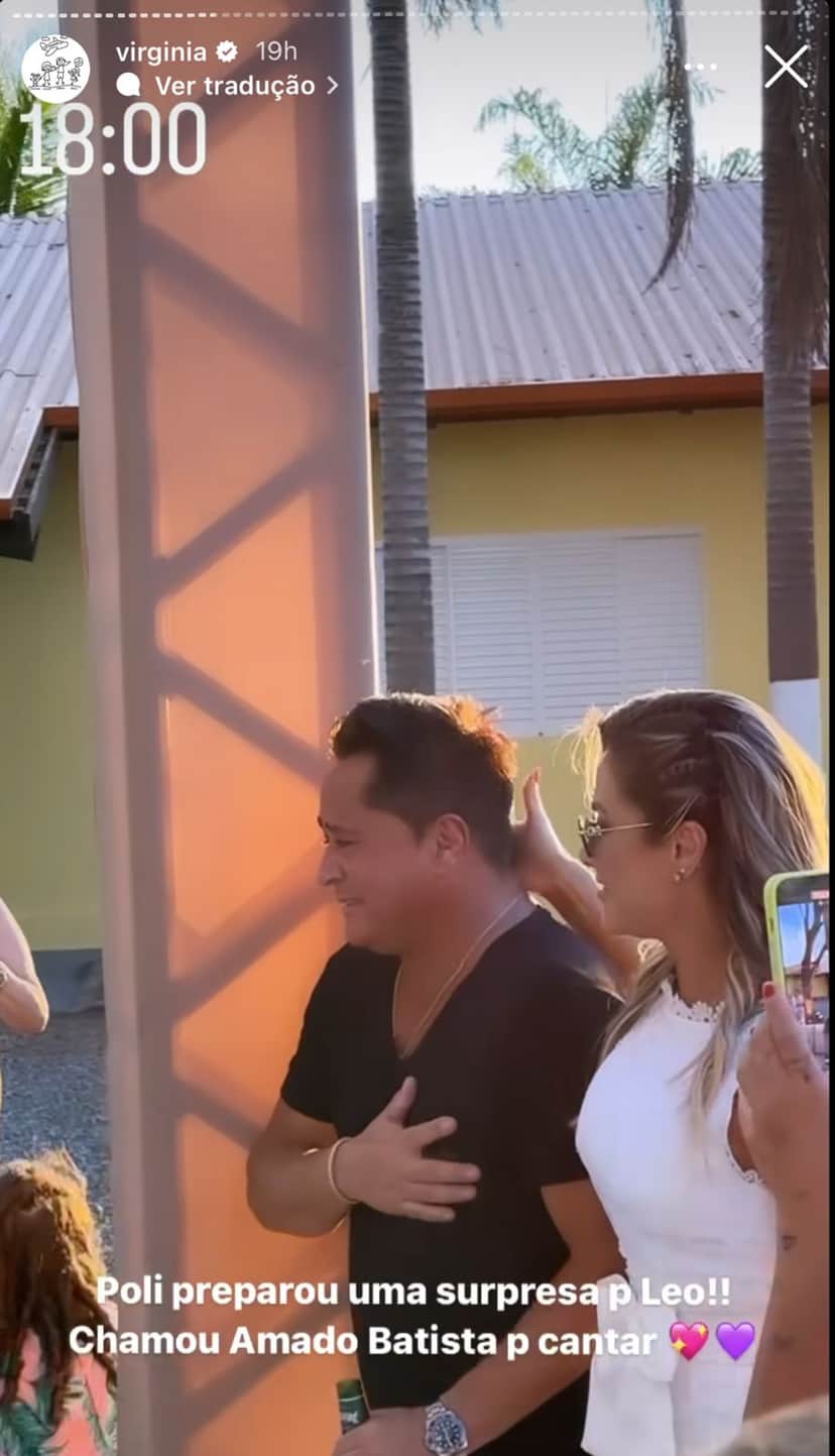 Leonardo emocionado ao ouvir Amado Batista cantando - Foto Instagram2 Leonardo emocionado ao ouvir Amado Batista cantando - Foto Instagram2
