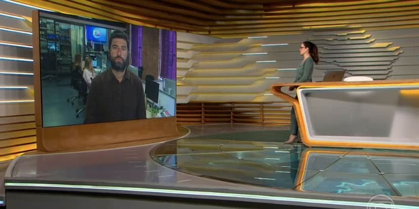 Rodrigo Carvalho e Ana Luiza Guimarães no Bom Dia Brasil (Foto: Reprodução / Globo) Rodrigo Carvalho e Ana Luiza Guimarães no Bom Dia Brasil (Foto: Reprodução / Globo)