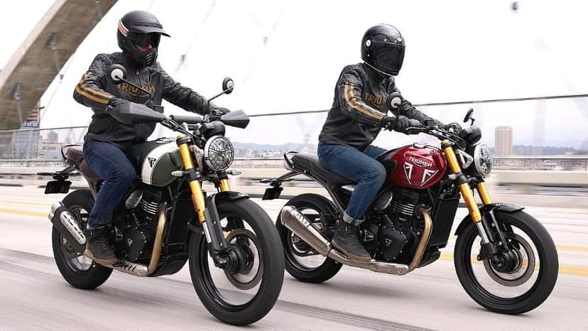 Triumph 400 e Triumph 400 Scrambler (Reprodução - Internet) Triumph 400 e Triumph 400 Scrambler (Reprodução - Internet)