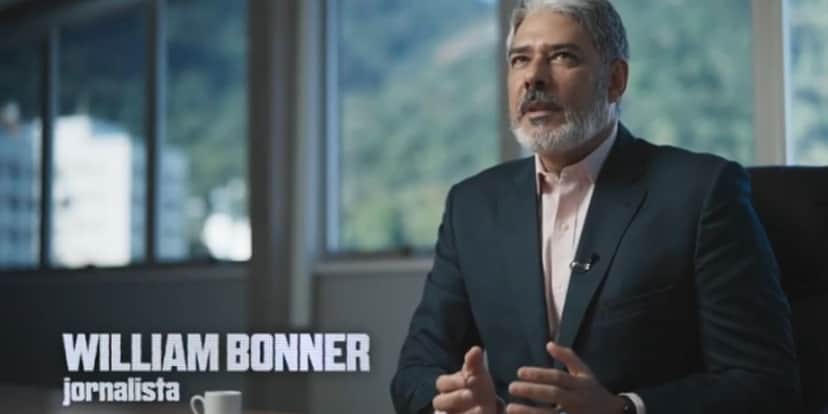 William Bonner no documentário Galvão: Olha o Que Ele Fez (Foto: Reprodução/ GloboPlay) William Bonner no documentário Galvão: Olha o Que Ele Fez (Foto: Reprodução/ GloboPlay)