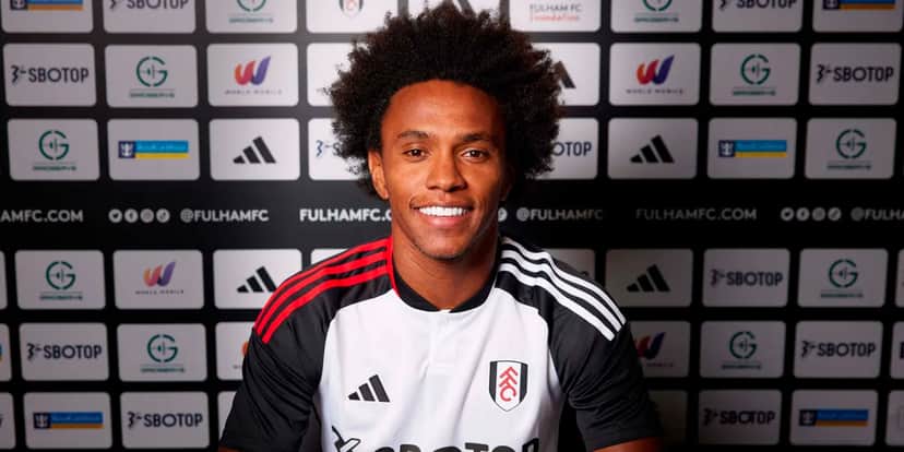 Willian renovou seu contrato com o Fulham - Foto: Fulham Willian renovou seu contrato com o Fulham - Foto: Fulham