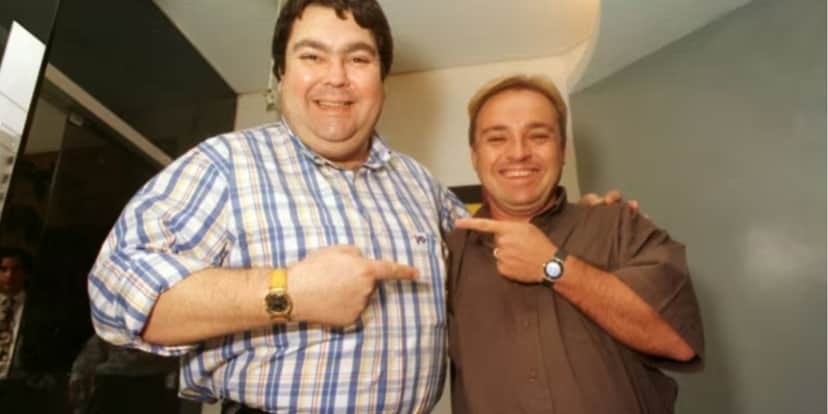 Gugu Liberato e Faustão comandavam os domingos do SBT e da Globo, respectivamente (Foto: Reprodução/ Internet) Gugu Liberato e Faustão comandavam os domingos do SBT e da Globo, respectivamente (Foto: Reprodução/ Internet)
