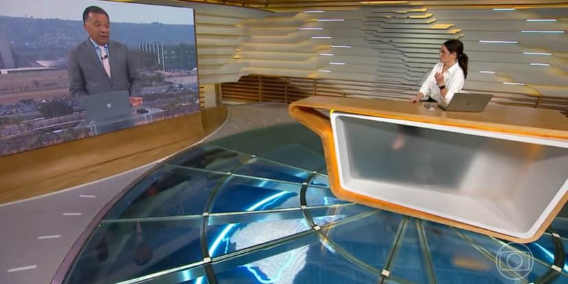 Heraldo Pereira e Ana Luiza Guimarães no "Bom Dia Brasil" (Foto: Reprodução/TV Globo) Heraldo Pereira e Ana Luiza Guimarães no "Bom Dia Brasil" (Foto: Reprodução/TV Globo)