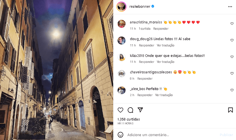 William Bonner viajou para França com a esposa, Natasha Dantas (Foto: Reprodução/ Instagram) William Bonner viajou para França com a esposa, Natasha Dantas (Foto: Reprodução/ Instagram)