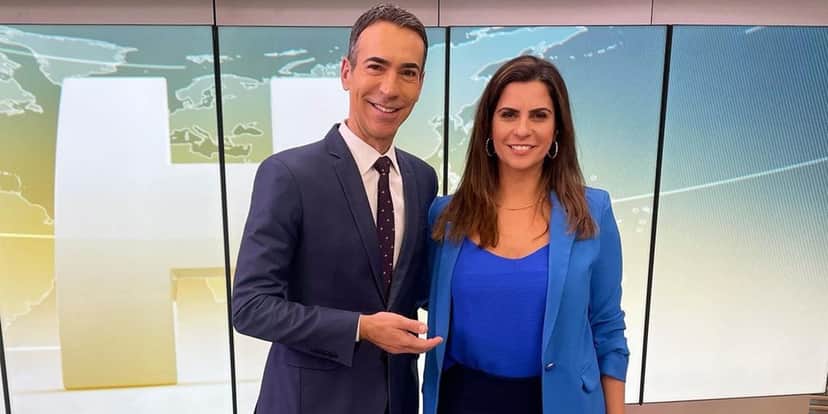César Tralli, Camila Bomfim César Tralli, Camila Bomfim