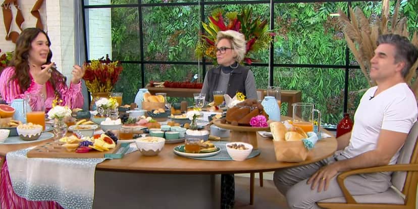 Claudia Raia e Jarbas no programa de Ana Maria Braga (Foto: Reprodução/TV Globo) Claudia Raia e Jarbas no programa de Ana Maria Braga (Foto: Reprodução/TV Globo)