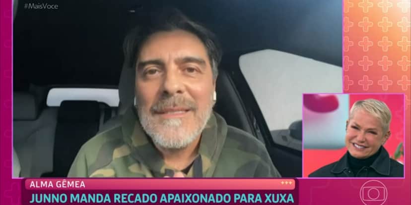 Junno Andrade mandou recado para Xuxa (Foto: Reprodução/TV Globo) Junno Andrade mandou recado para Xuxa (Foto: Reprodução/TV Globo)