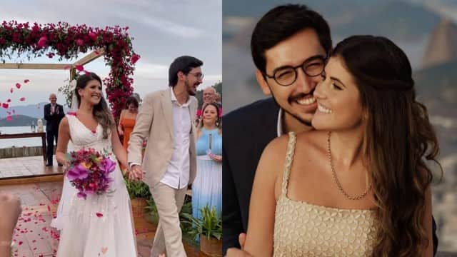 Nilson Klava e Gabriela Scalabrini durante o casamento, em maio de 2022. (Foto: Reprodução / Internet) Nilson Klava e Gabriela Scalabrini durante o casamento, em maio de 2022. (Foto: Reprodução / Internet)