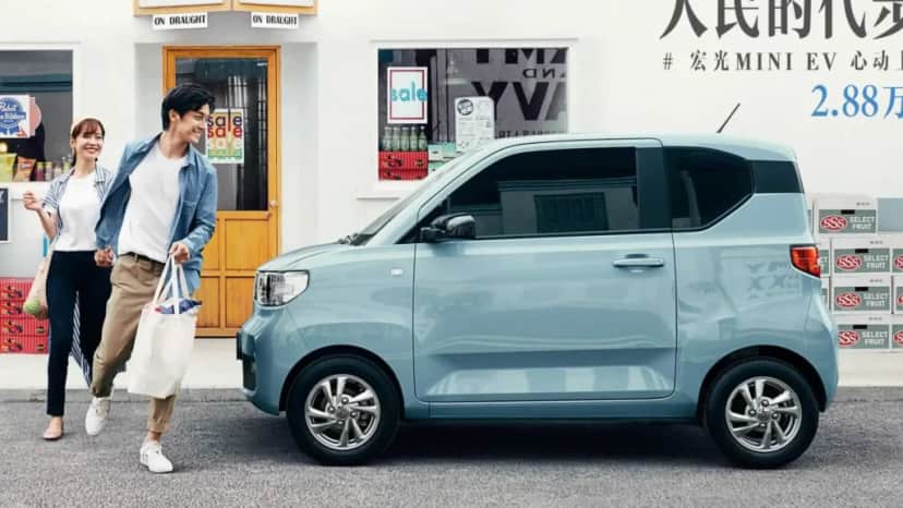 Wuling Hong Guang Mini Ev é sensação fora do país (Foto: Reprodução) Wuling Hong Guang Mini Ev é sensação fora do país (Foto: Reprodução)