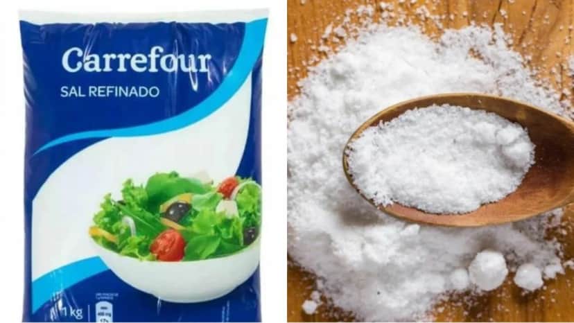 Anvisa proíbe comercialização de lote de sal da marca Carrefour - Reprodução Internet Anvisa proíbe comercialização de lote de sal da marca Carrefour - Reprodução Internet