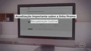 Aviso no site da 123 Milhas - Foto Jornal Nacional Aviso no site da 123 Milhas - Foto Jornal Nacional