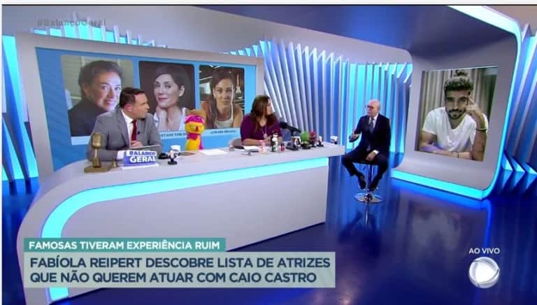 Caio Castro foi tema da Hora da Venenosa, na Record - Foto RecordTV Caio Castro foi tema da Hora da Venenosa, na Record - Foto RecordTV
