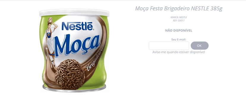 Ao procurar em alguns mercados é muito complicado de encontrar o produto disponível, até mesmo no e -commerce (Foto Reprodução/Internet) Ao procurar em alguns mercados é muito complicado de encontrar o produto disponível, até mesmo no e -commerce (Foto Reprodução/Internet)
