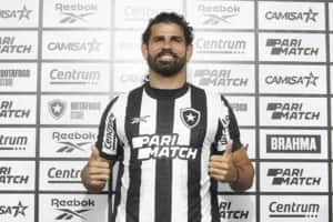 Diego Costa no Botafogo - Foto Internet Diego Costa no Botafogo - Foto Internet