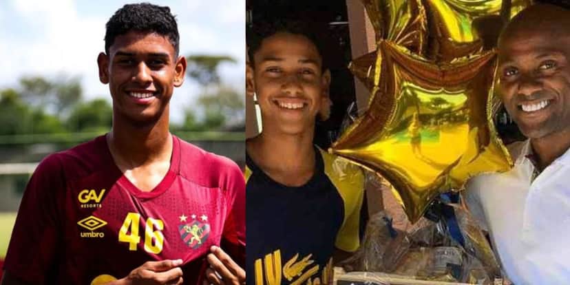 Enzo Vagner, filho do Vagner Love, é anunciado no Sport Recife (Foto - Montagem TV Foco). Enzo Vagner, filho do Vagner Love, é anunciado no Sport Recife (Foto - Montagem TV Foco).