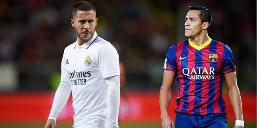 Hazard e Sánchez, jogadores que brilharam na Europa (Montagem -Tv Foco). Hazard e Sánchez, jogadores que brilharam na Europa (Montagem -Tv Foco).