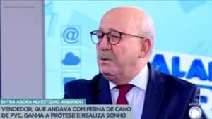 Renato Lombardi falou sobre a lição de vida que viu no estúdio do Balanço Geral - Foto Record Renato Lombardi falou sobre a lição de vida que viu no estúdio do Balanço Geral - Foto Record