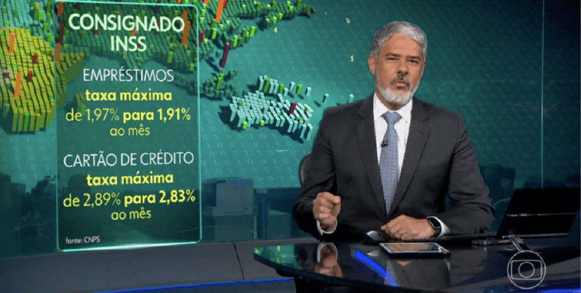 William Bonner no JN (Foto: Reprodução/ Internet) William Bonner no JN (Foto: Reprodução/ Internet)
