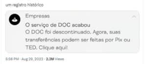 Santander já decretou o fim do serviço - Foto Twitter Santander já decretou o fim do serviço - Foto Twitter