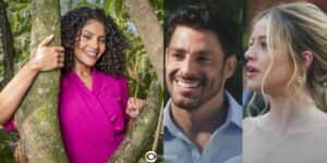 Aline, Caio e Graça em Terra e Paixão (Foto: Reprodução / Globo / Montagem TV Foco) Aline, Caio e Graça em Terra e Paixão (Foto: Reprodução / Globo / Montagem TV Foco)