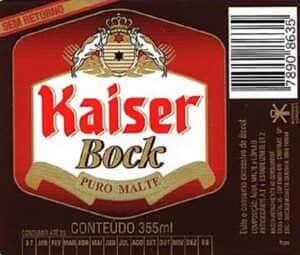 Kaiser Bock, lançada em 1993 também saiu das prateleiras (Foto: Reprodução / Internet) Kaiser Bock, lançada em 1993 também saiu das prateleiras (Foto: Reprodução / Internet)