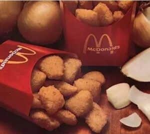 Nuggets de cebola também sumiu dos cardápios (Foto: Reprodução / Internet) Nuggets de cebola também sumiu dos cardápios (Foto: Reprodução / Internet)