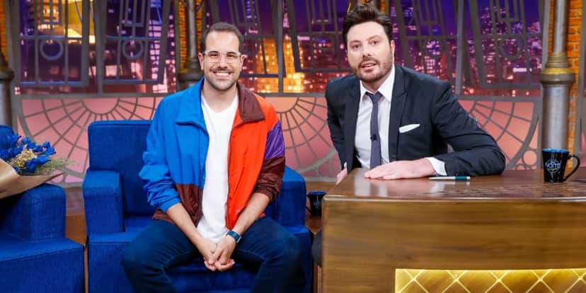 Paulo Mathias com Danilo Gentili no "The Noite" (Foto: Divulgação/SBT) Paulo Mathias com Danilo Gentili no "The Noite" (Foto: Divulgação/SBT)