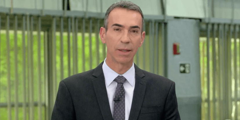 César Tralli no Jornal Hoje (Reprodução/Globo) César Tralli no Jornal Hoje (Reprodução/Globo)