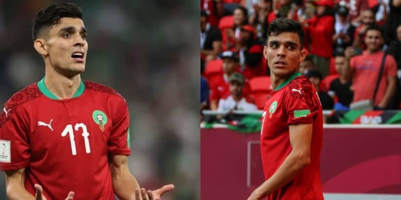 Achraf Bencharki, jogador da seleção de Marrocos (Foto - Montagem TV Foco). Achraf Bencharki, jogador da seleção de Marrocos (Foto - Montagem TV Foco).