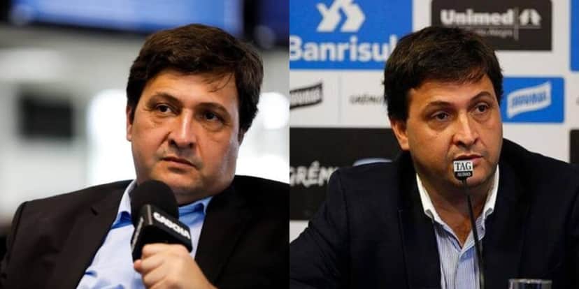 Alberto Guerra, presidente do Grêmio (Foto - Montagem TV Foco). Alberto Guerra, presidente do Grêmio (Foto - Montagem TV Foco).