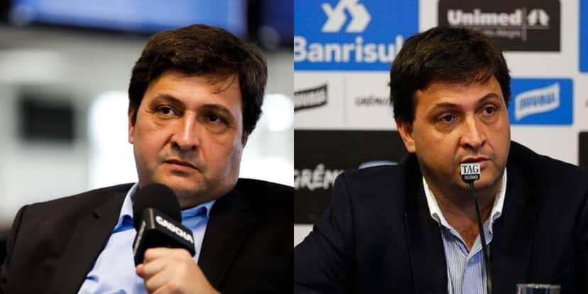 Alberto Guerra, presidente do Grêmio (Foto - Montagem TV Foco). Alberto Guerra, presidente do Grêmio (Foto - Montagem TV Foco).