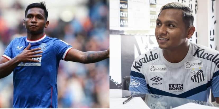 Alfredo Morelos, novo atacante do Santos (Foto - Montagem TV Foco). Alfredo Morelos, novo atacante do Santos (Foto - Montagem TV Foco).