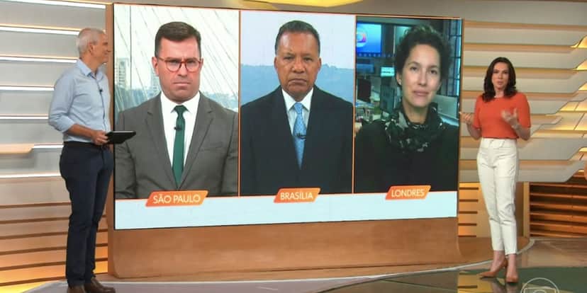 Âncoras no Bom Dia Brasil (Foto: Reprodução / Globo) Âncoras no Bom Dia Brasil (Foto: Reprodução / Globo)