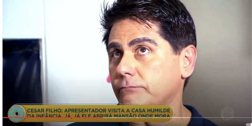 César Filho no extinto Domingo Show (Foto: Reprodução / Record) César Filho no extinto Domingo Show (Foto: Reprodução / Record)