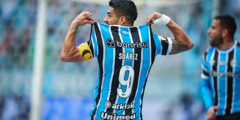 Luis Suárez, jogador do Grêmio (Imagem Reprodução Internet) Luis Suárez, jogador do Grêmio (Imagem Reprodução Internet)