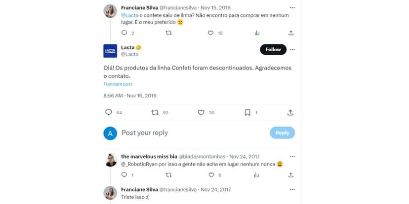 Retirado dos mercados definitivamente: O fim de chocolate da Lacta AMADO pelos brasileiros: "Descontinuados" - Foto: Reprodução Retirado dos mercados definitivamente: O fim de chocolate da Lacta AMADO pelos brasileiros: "Descontinuados" - Foto: Reprodução